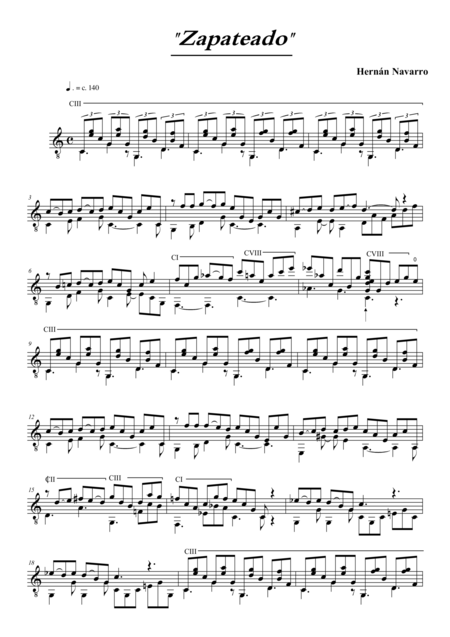 Free Sheet Music Zapateado Shoe Dance