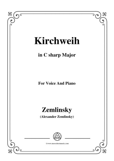 Free Sheet Music Zemlinsky Kirchweih In C Sharp Major