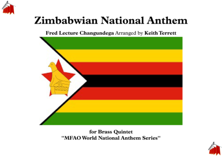 Free Sheet Music Zimbabwean National Anthem Kalibusiswe Ilizwe Le Zimbabwe For Brass Quintet