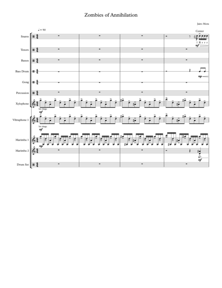 Zombies Of Annihilation Sheet Music