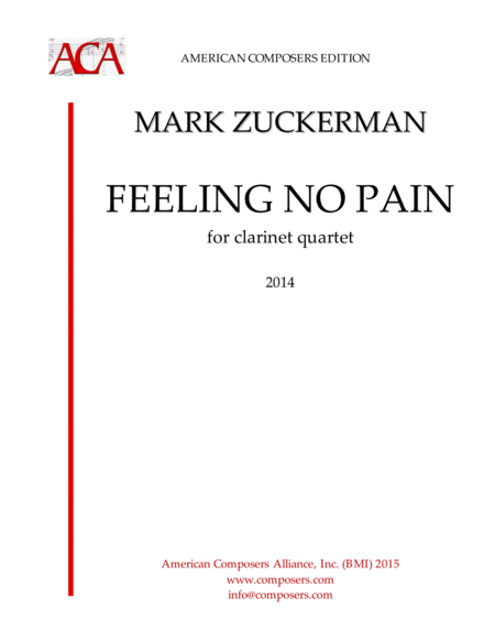 Free Sheet Music Zuckerman Feeling No Pain