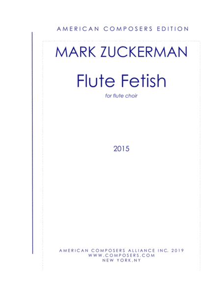 Free Sheet Music Zuckerman Flute Fetish