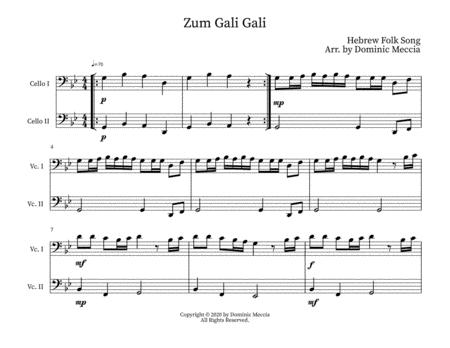 Zum Gali Gali Cello Duet Sheet Music