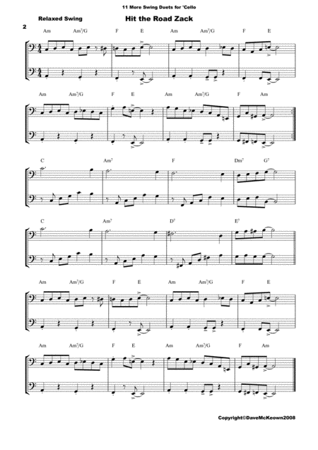 11 More Swing Duets For Cello Page 2