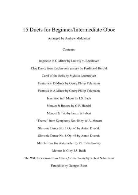 15 Beginner Intermediate Duets For Oboe Page 2