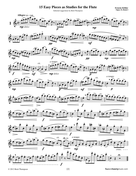 15 Easy Pieces As Studies Opus 33 Book 1 Page 2