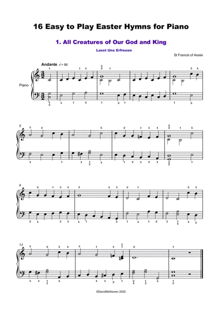 16 Easy To Play Easter Hymns For Piano Page 2