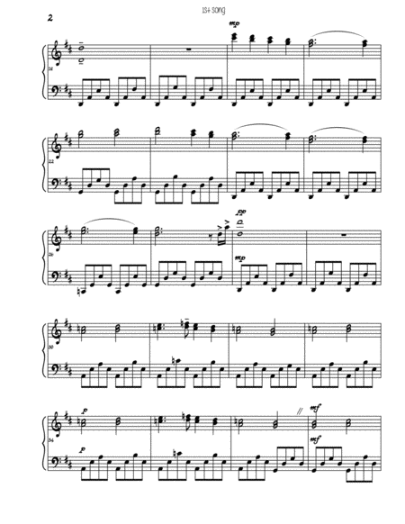 1st Song Page 2