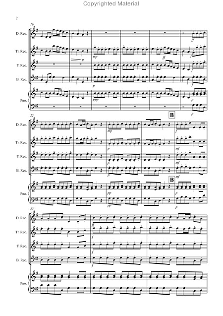 2 Classical Favourites For Recorder Quartet Volume One Page 2