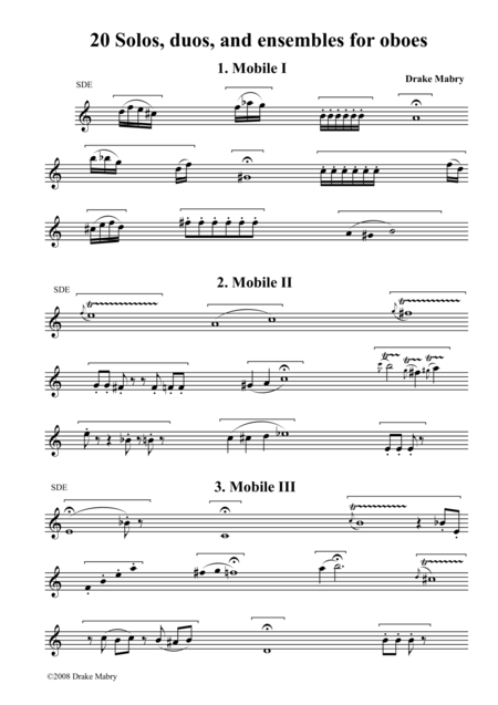 20 Contemporary Solos Duos And Ensembles For Oboe Page 2