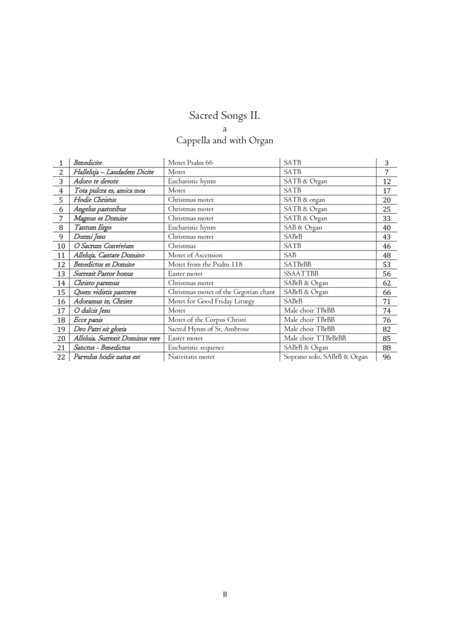 22 Sacred Songs For Mixed Choir A Cappella And With Organ Volume 2 Page 2