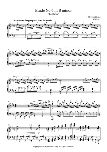 24 Etudes No 6 In B Minor Fantasia Page 2
