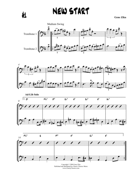 24 Jazz Trombone Duets Page 2