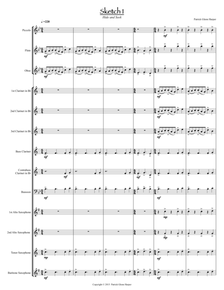 3 Sketches For Woodwind Ensemble Movement 1 Hide And Seek Page 2