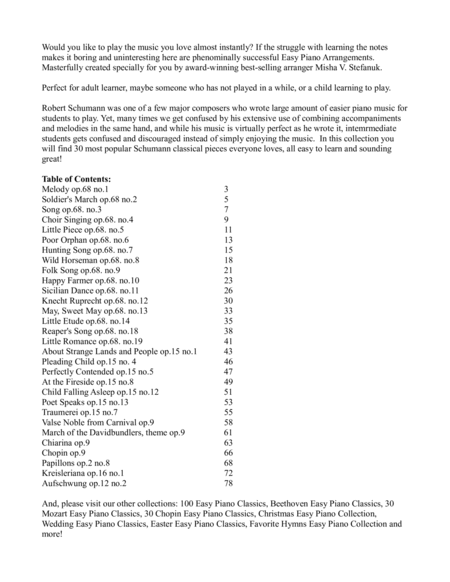 30 Schumann Easy Piano Classics Page 2