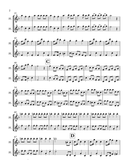 4 Seasons Autumn The Hunt Flute Duet Page 2