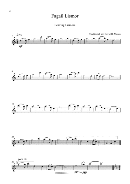 5 Scottish Gaelic Airs For Flute Duet Piano Page 2