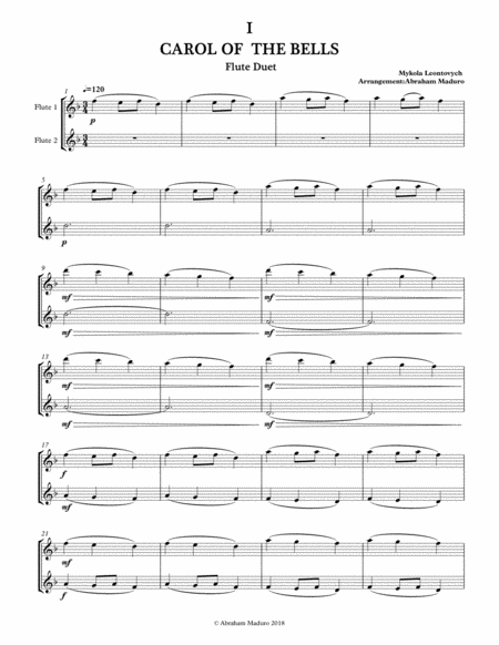 5 Traditional Christmas Pieces For Flute Duet Page 2