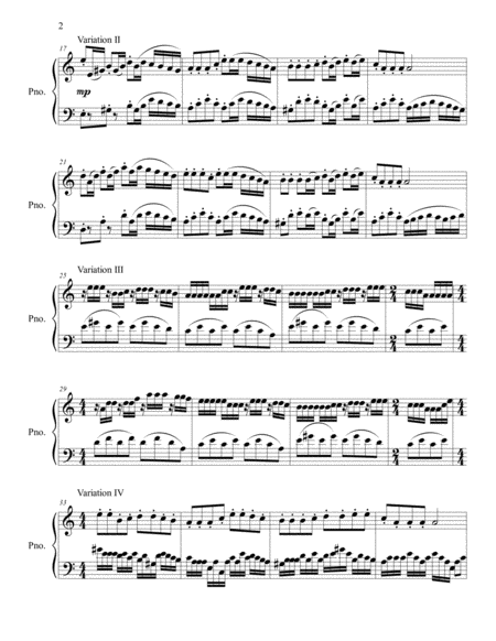 6 Variations On Korobieniki Theme Piano Solo Page 2