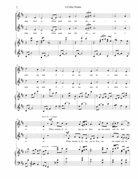 A Celtic Psalm Satb Brenda Portman Page 2