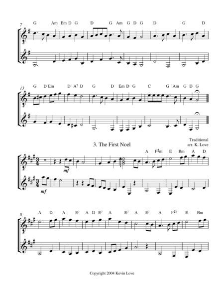 A Christmas Primer Guitar Duo Score And Parts Page 2