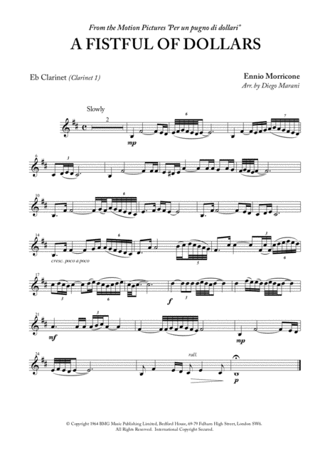 A Fistful Of Dollars For Clarinet Quartet Page 2
