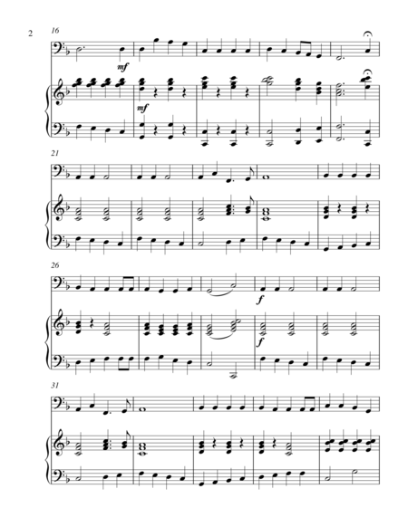 A Fun Christmas Medley Bass C Instrument Solo Page 2