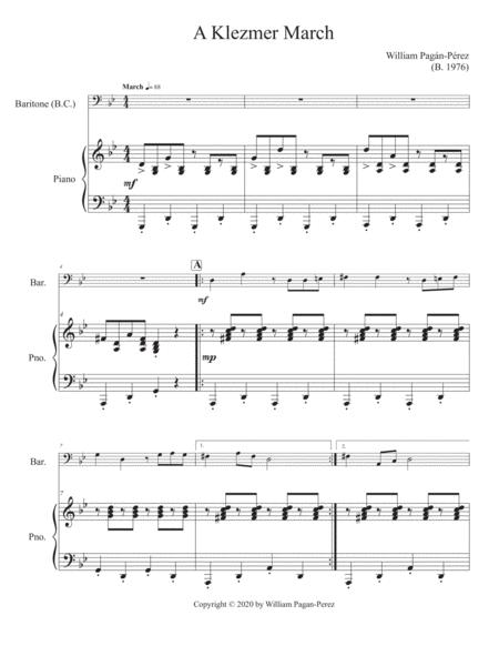 A Klezmer March For Baritone B C Euphonium And Piano Page 2