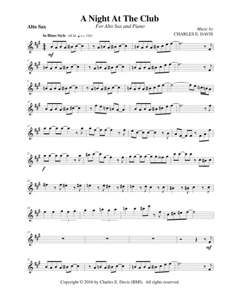 A Night At The Club Alto Sax And Piano Page 2