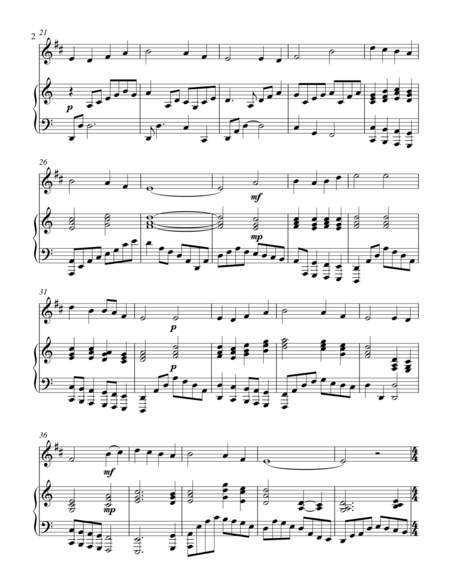 A Saviors Love Treble Bb Instrument Solo Page 2