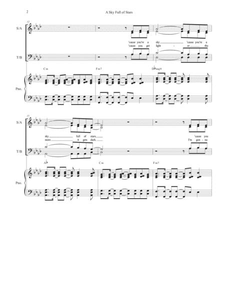 A Sky Full Of Stars Satb Page 2
