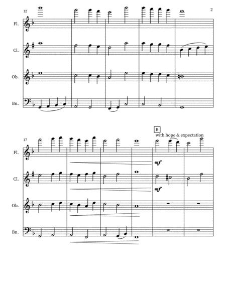 Abide With Me For Woodwind Quartet Page 2