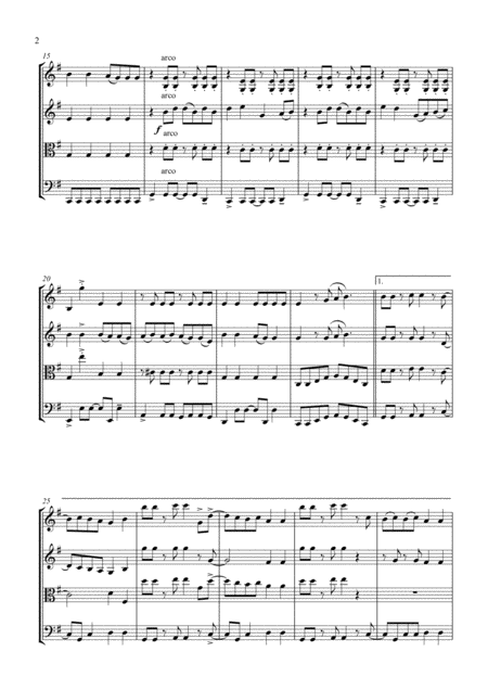 Accidentally In Love For String Quartet Page 2