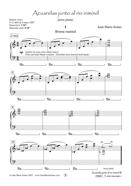 Acuarelas Junto Al Ro Inmvil 5 Piano Pieces Page 2