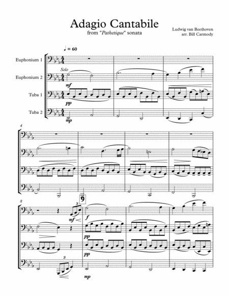 Adagio Cantabile From The Pathetique Sonata Page 2