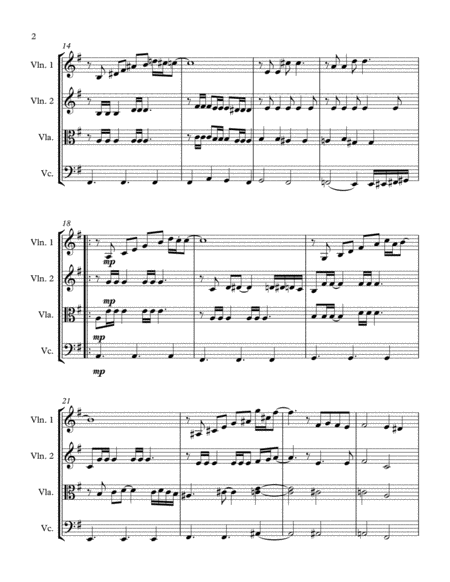 Adios Nonino Astor Piazzolla For String Quartet Page 2