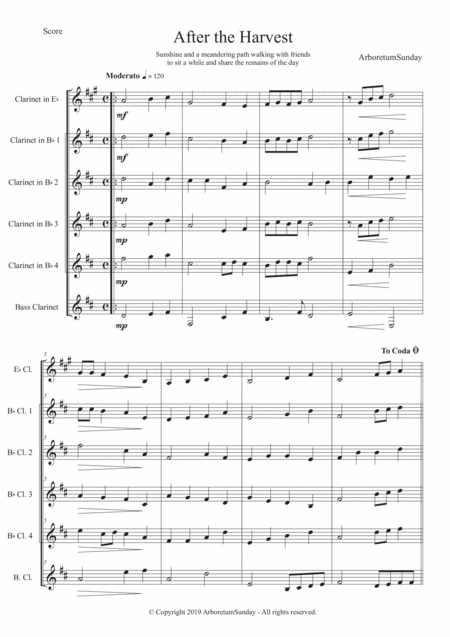 After The Harvest Clarinet Quintet Page 2