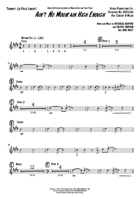 Aint No Mountain High Enough 4 Piece Brass Section Page 2