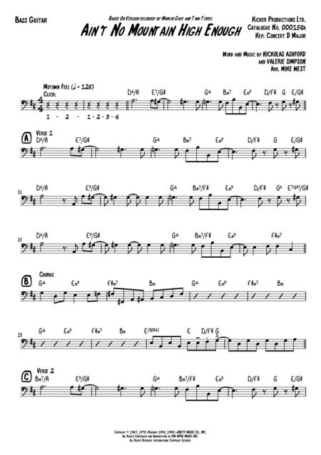 Aint No Mountain High Enough Bass Guitar Page 2