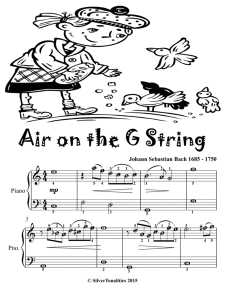 Air On The G String Easiest Piano Sheet Music Tadpole Edition Page 2