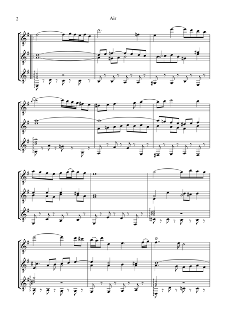 Air On The G String For Guitar Trio Page 2