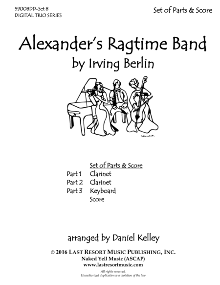 Alexanders Ragtime Band For Clarinet And Piano Trio Page 2