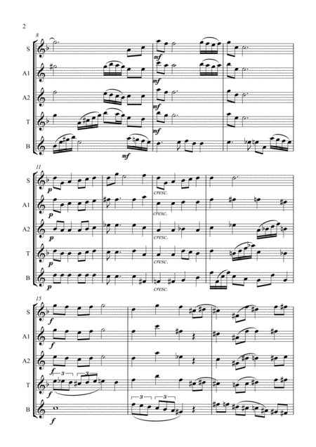 Alfie Saxophone Quintet Page 2