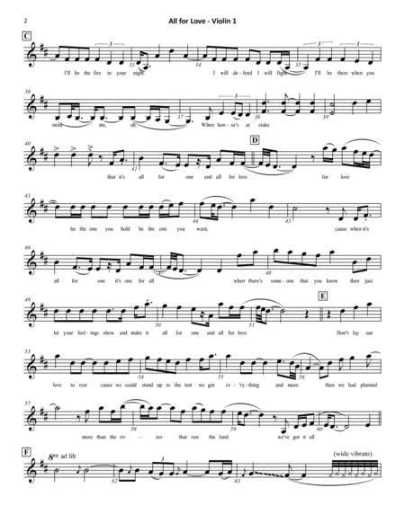 All For Love From The Three Musketeers Bryan Adams String Quartet Page 2