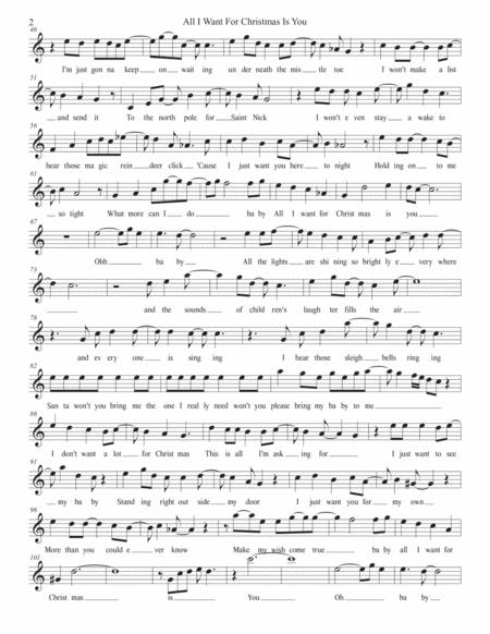 All I Want For Christmas Is You Easy Key Of C Horn In F Page 2