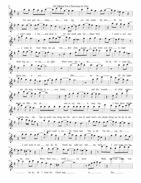 All I Want For Christmas Is You Original Key Oboe Page 2