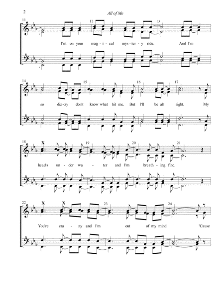 All Of Me Choral Pricing Page 2