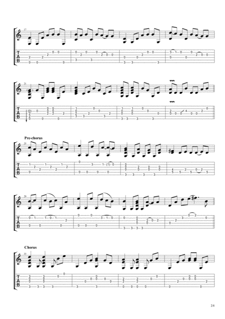 All Of Me Fingerstyle Guitar Page 2