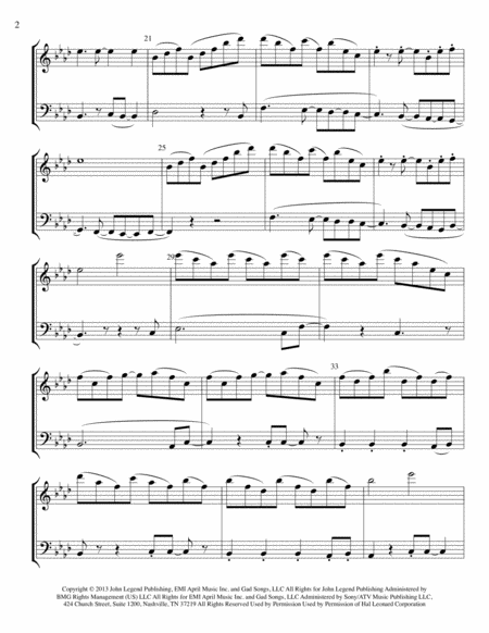 All Of Me For Cello And Violin Page 2