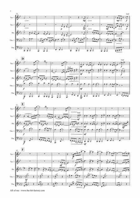 All Of Me John Legend Brass Quintet Page 2